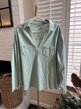 Vineyard Vines Popover Cotton Long Sleeve